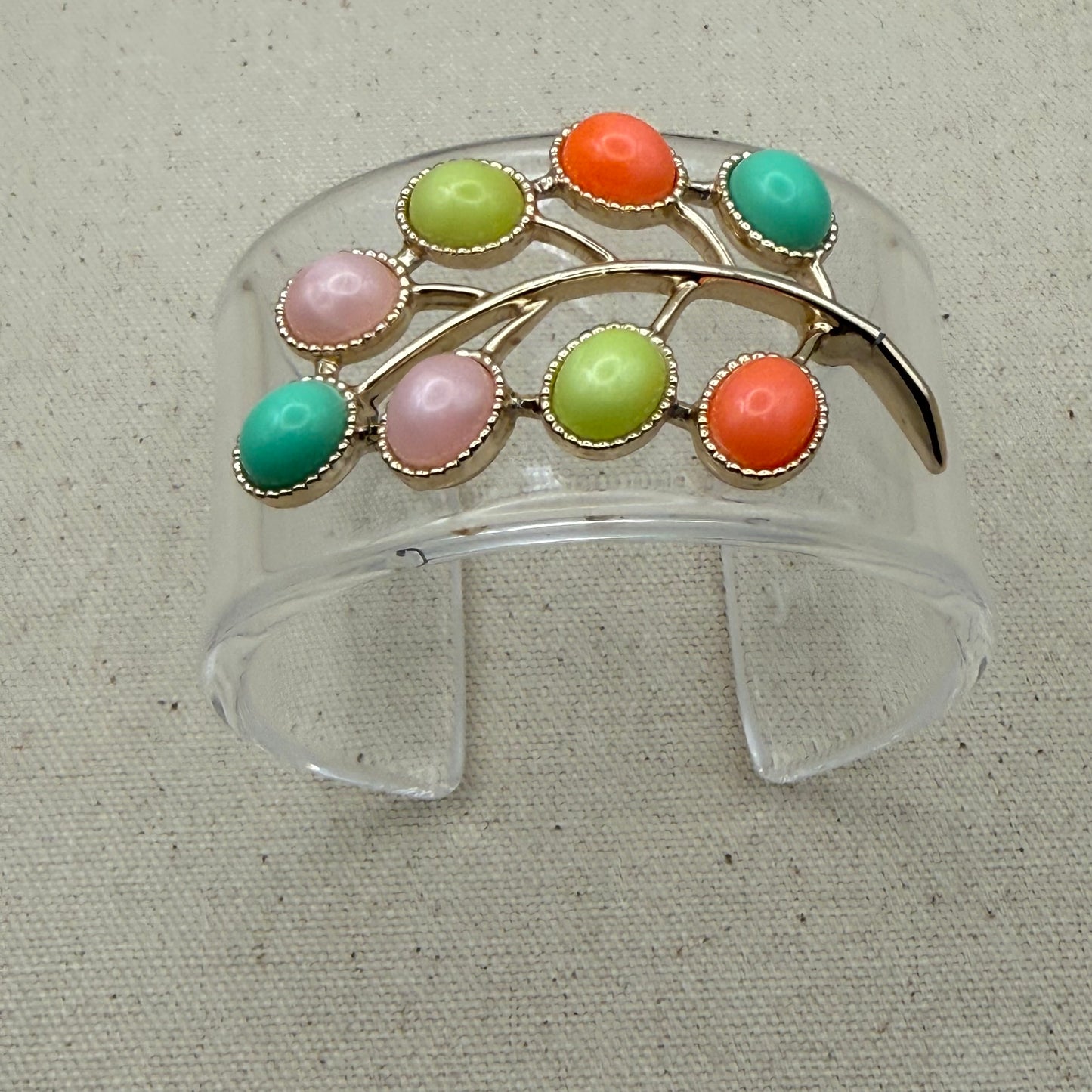 Whimsical Colors Wide Acrylic Cuff (OSFM)