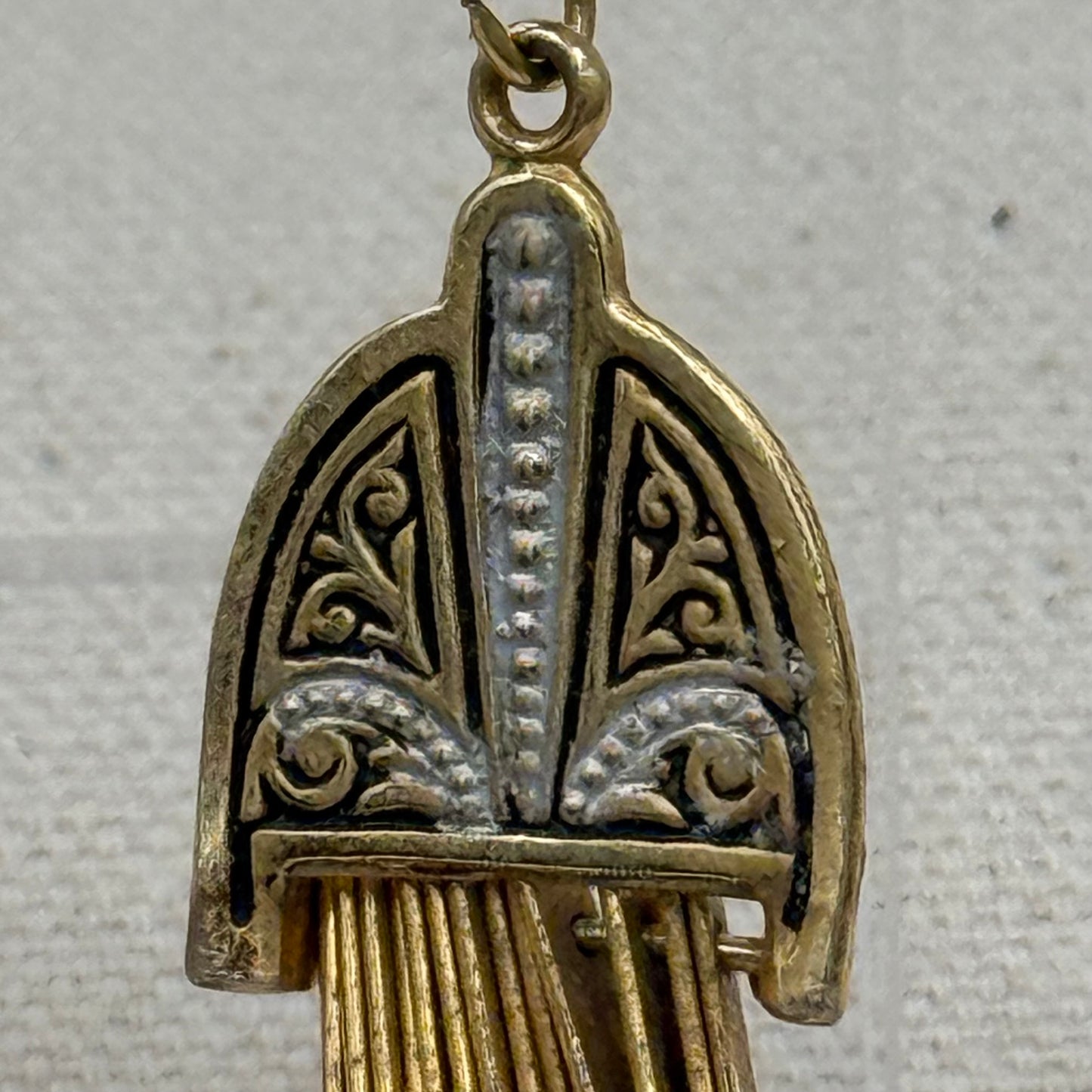 Vintage Damascene Earrings