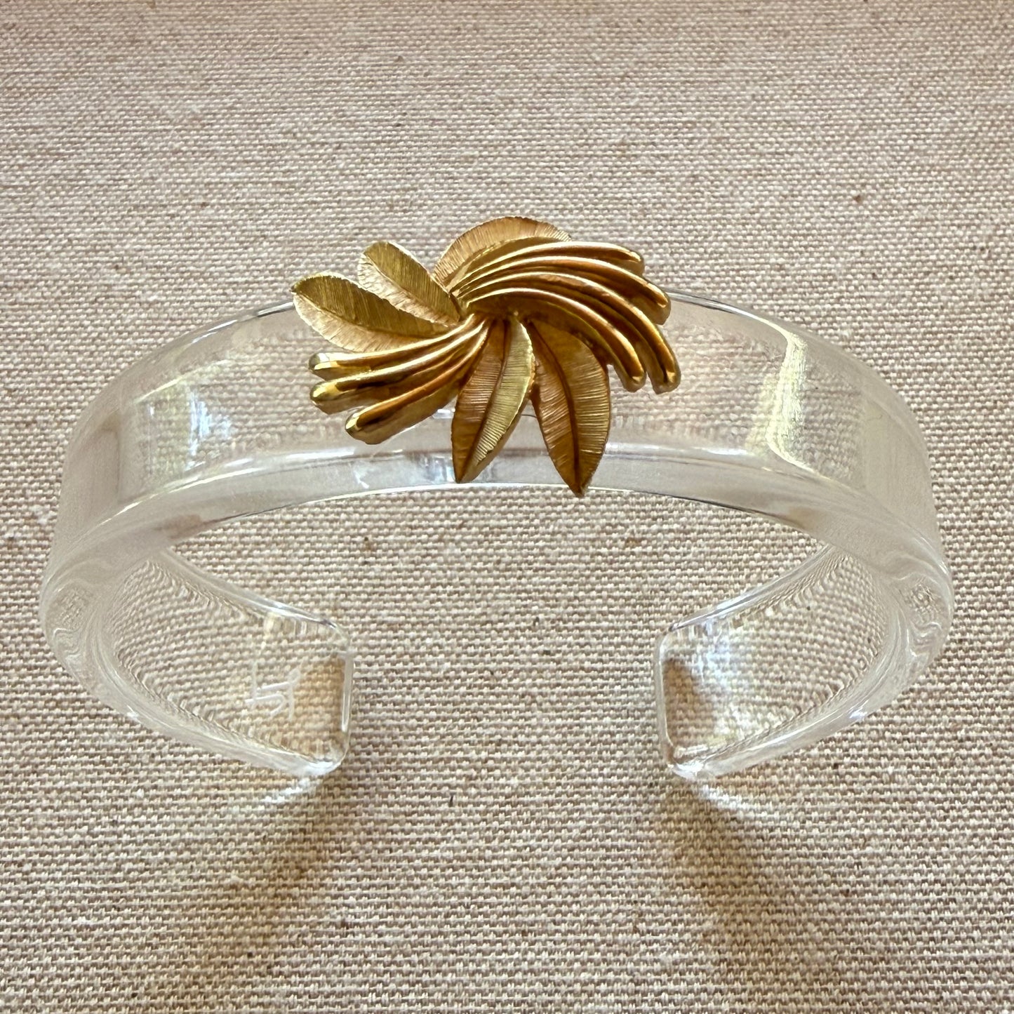 Golden Sunburst Narrow Acrylic Cuff (OSFM)