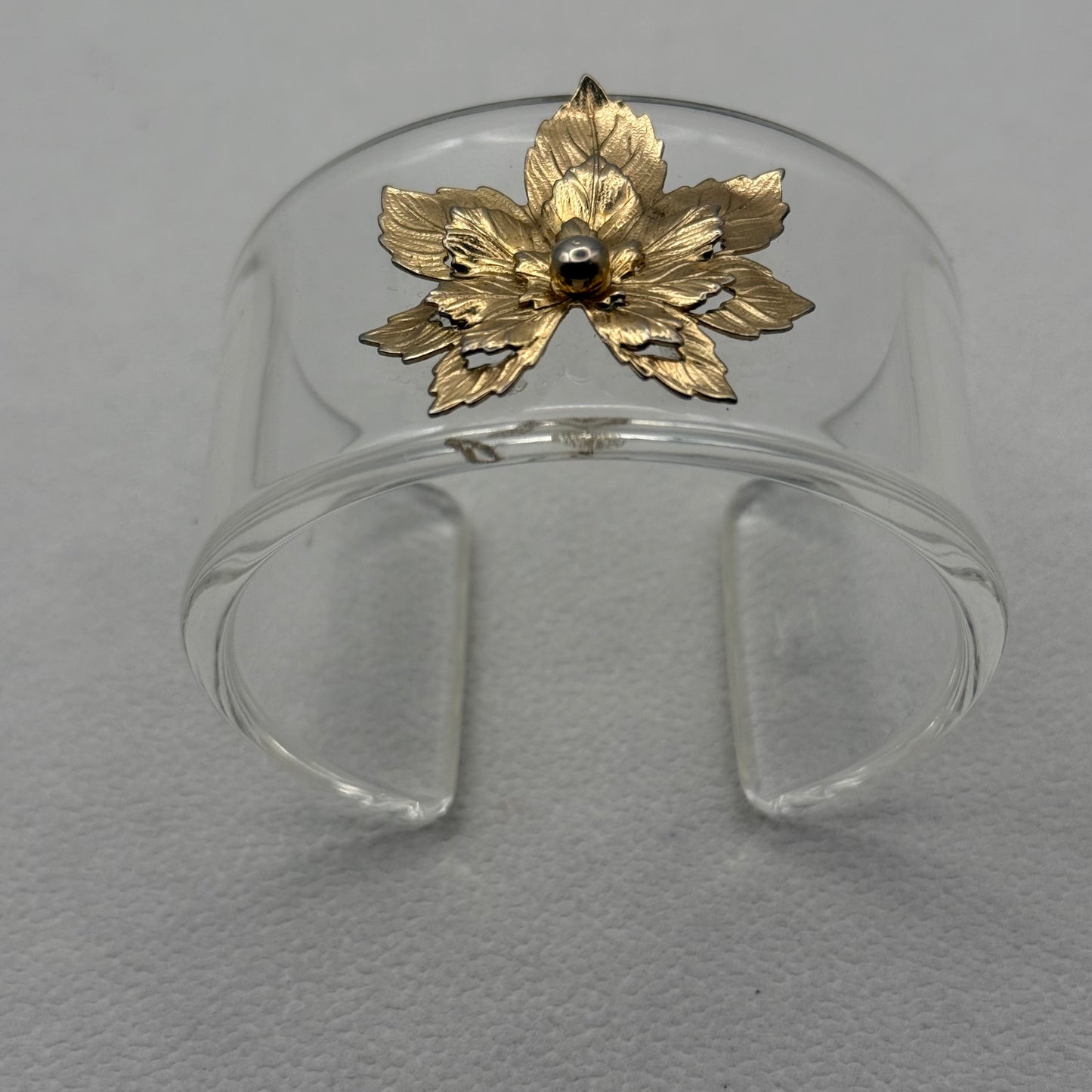 Triple Maple Leaf Wide Acrylic Cuff (MD)
