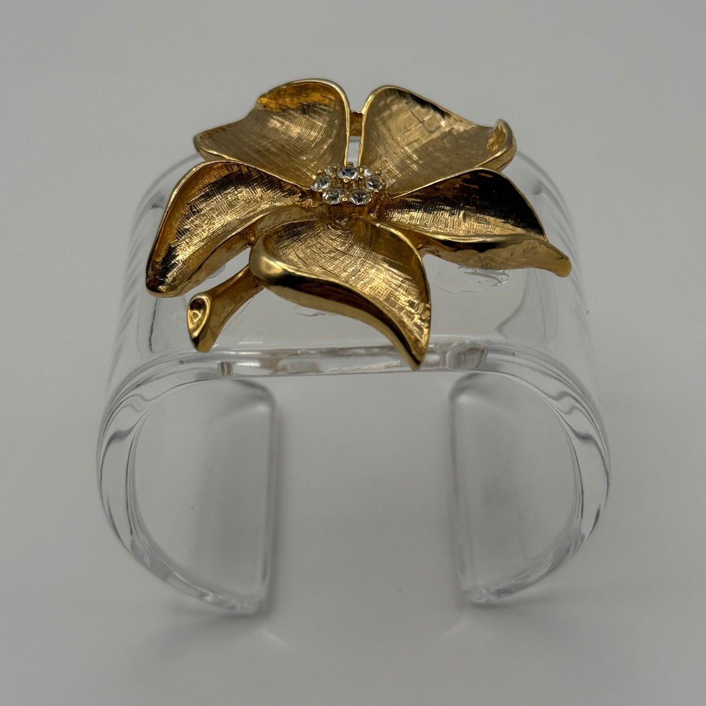 Allison Reed Floral Wide Acrylic Cuff (PETITE)