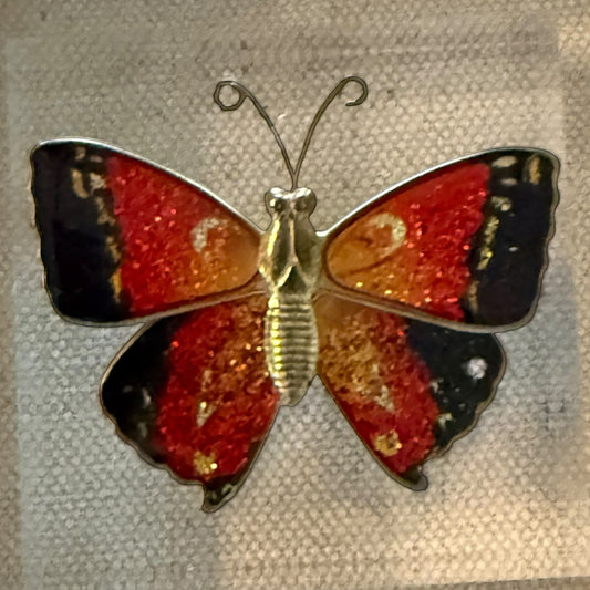 Red/Orange/Black Butterfly Acrylic Cube