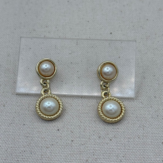 Faux Pearl Drop Earrings