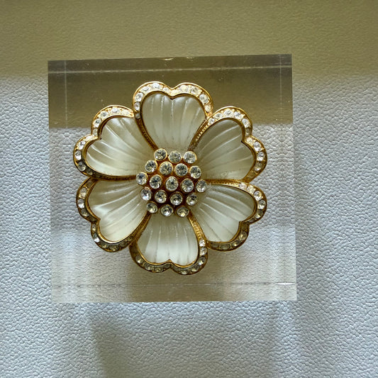 Crystal + Mother of Pearl Flower