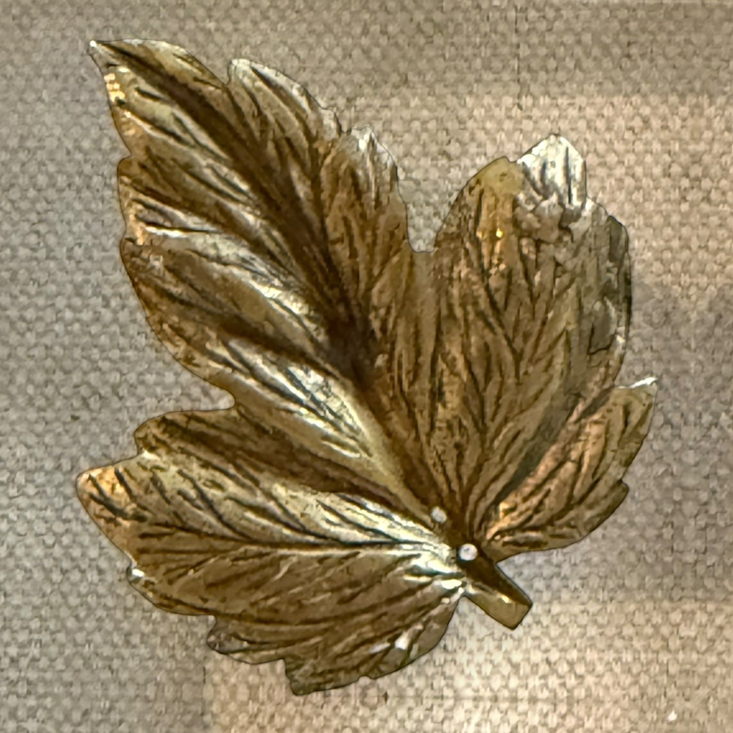 Textured Gold Leaf Acrylic Cube