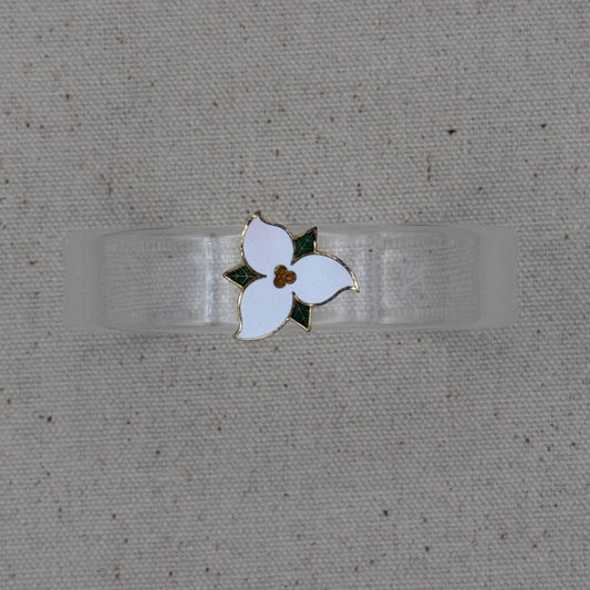 Enamel Magnolia Narrow Acrylic Cuff (OSFM)