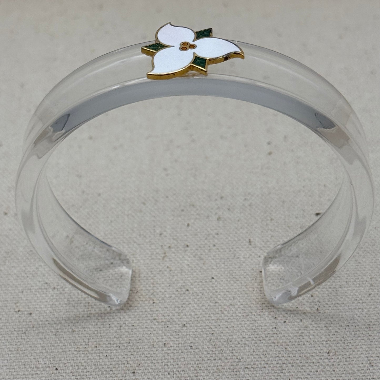 Enamel Magnolia Narrow Acrylic Cuff (OSFM)