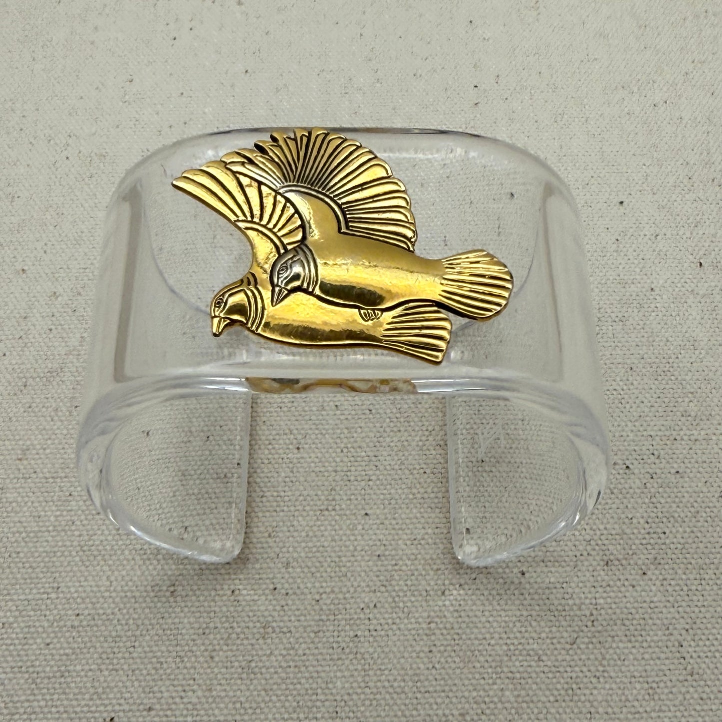 Double Doves Wide Acrylic Cuff (OSFM)