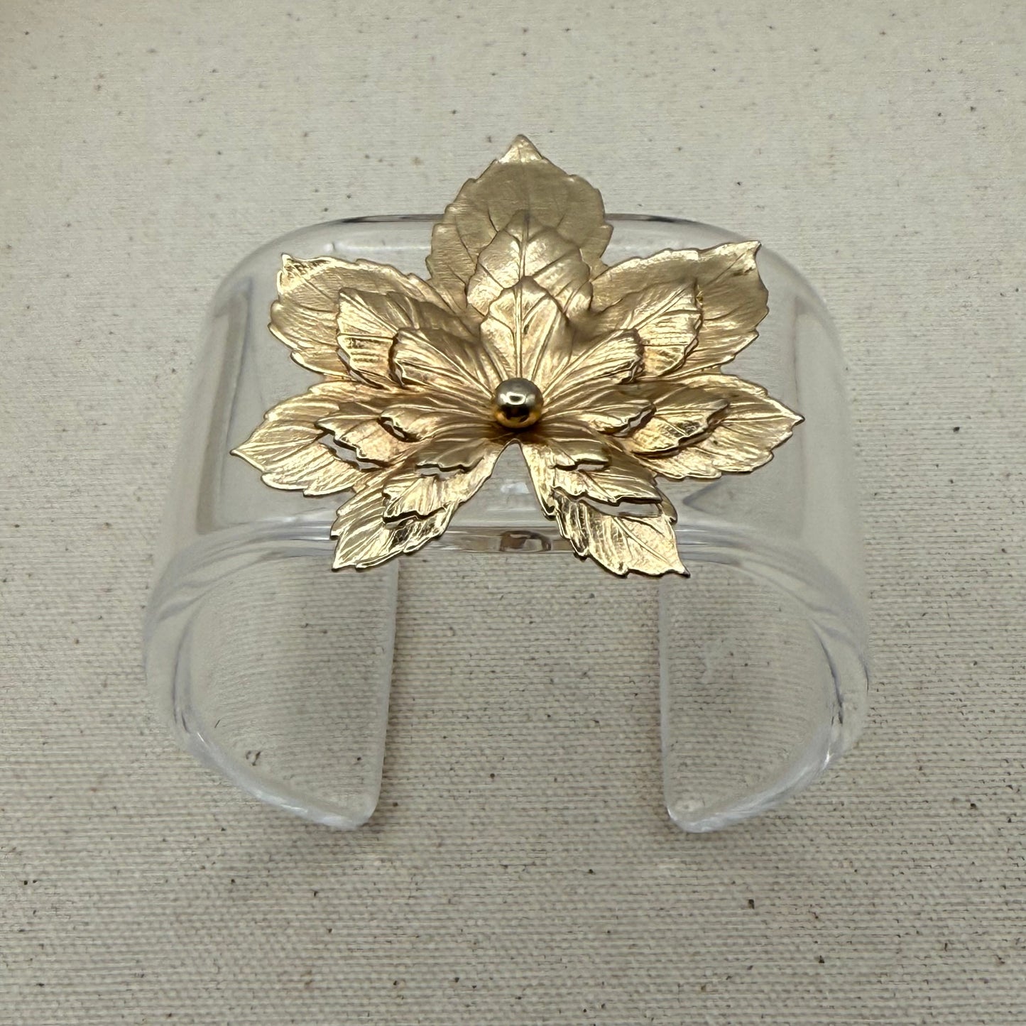 Triple Maple Leaf Wide Acrylic Cuff (OSFM)