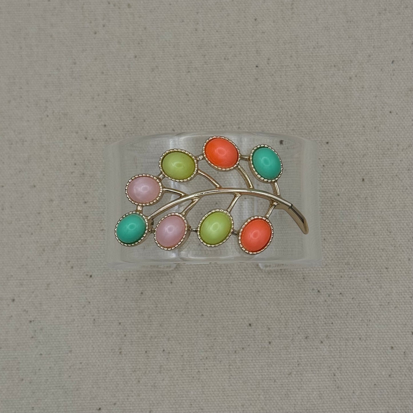Whimsical Colors Wide Acrylic Cuff (OSFM)
