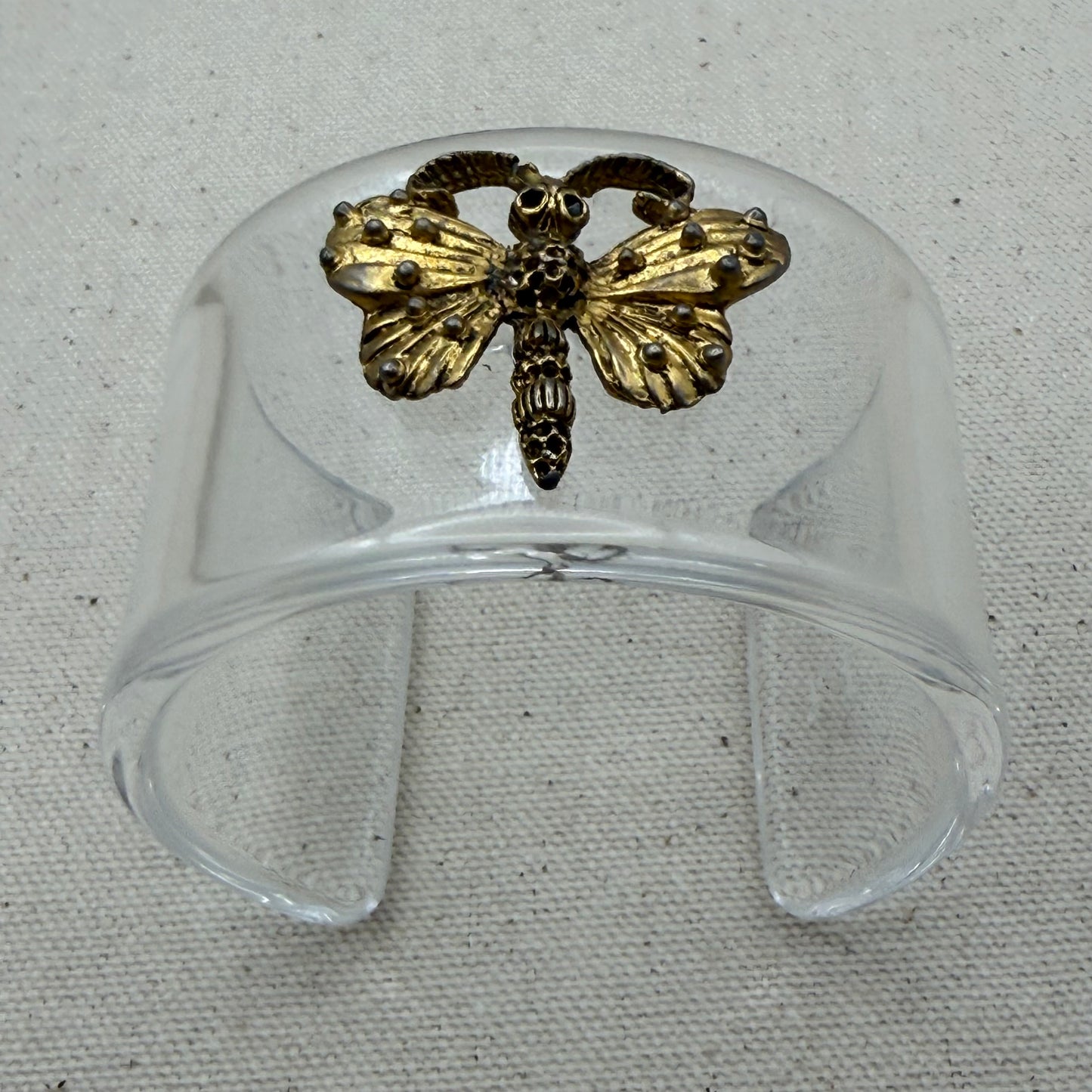 Victorian Butterfly Wide Acrylic Cuff (SM)
