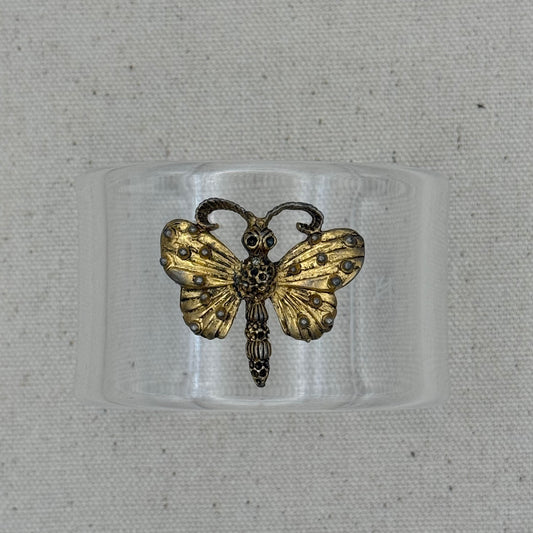 Victorian Butterfly Wide Acrylic Cuff (SM)