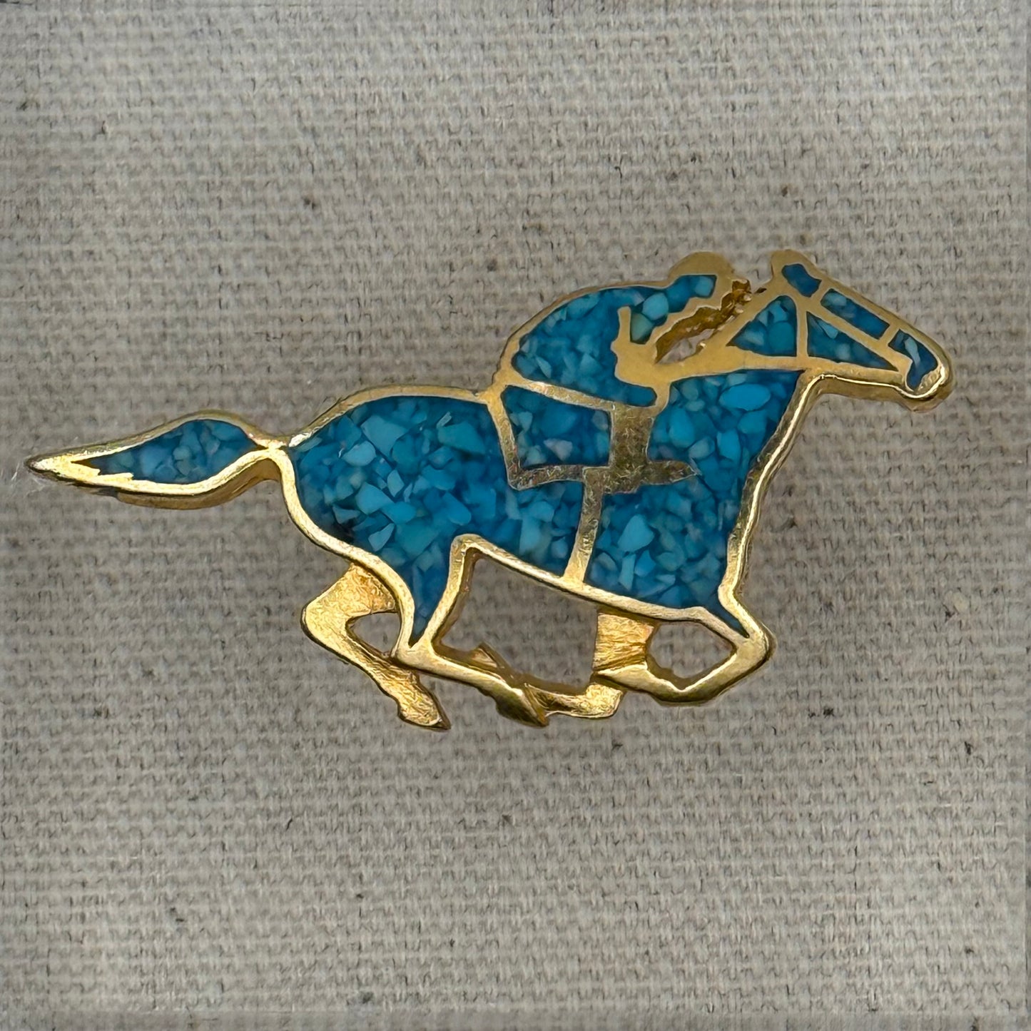 Turquoise Derby Acrylic Cube