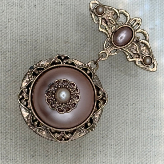 Ornate Dangle Locket Acrylic Cube