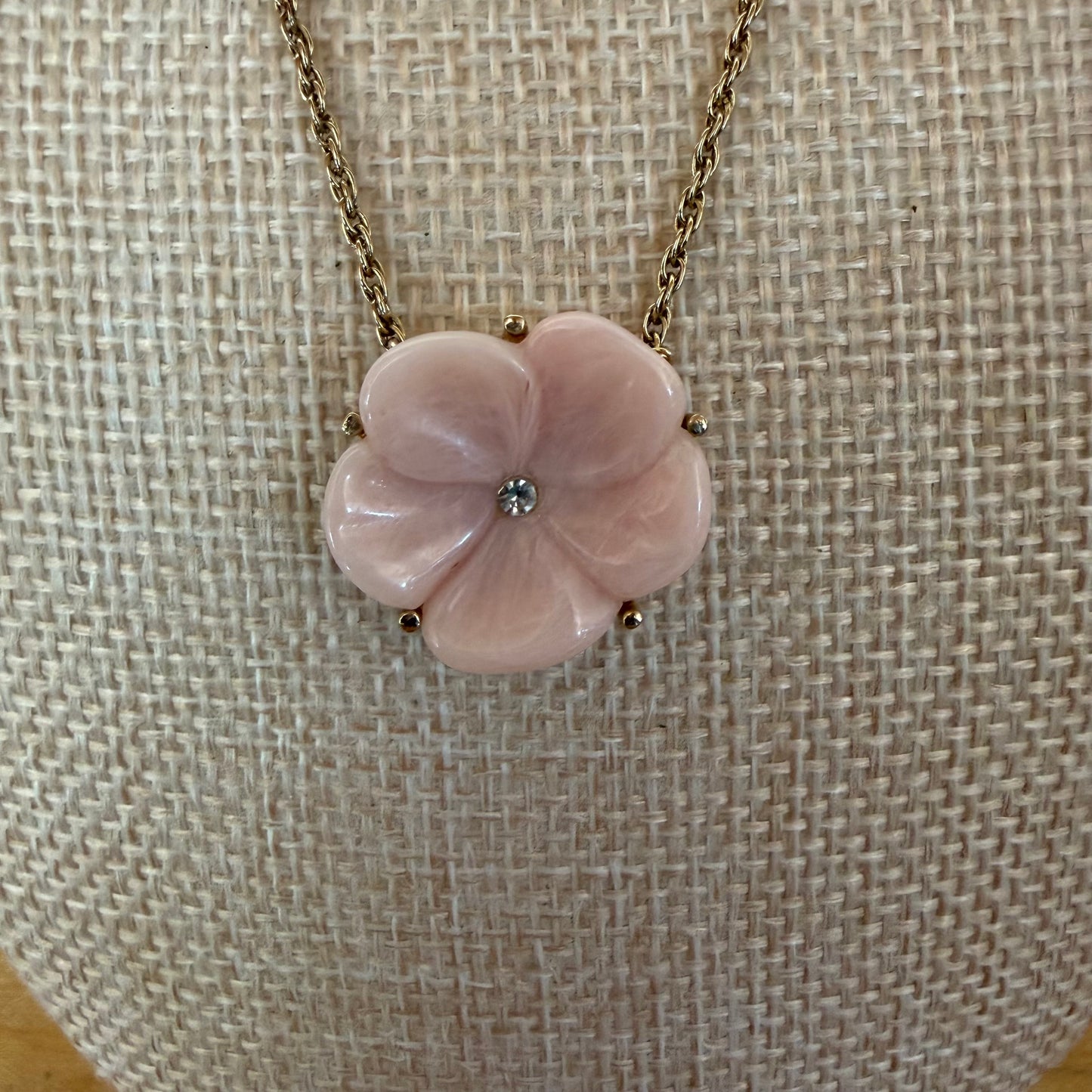Pink Lucite Layering Necklace