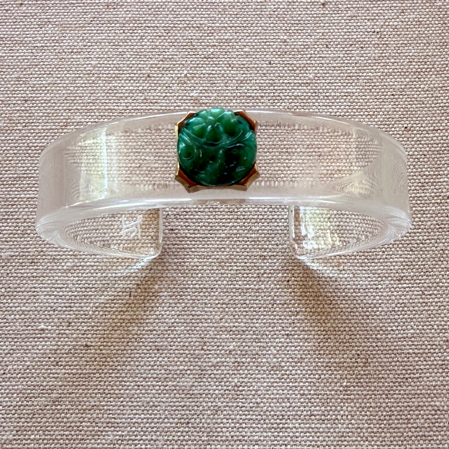 Jade Inspired Narrow Acrylic Cuff (OSFM)