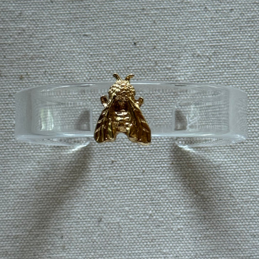 Golden Bee Narrow Acrylic Cuff (OSFM)