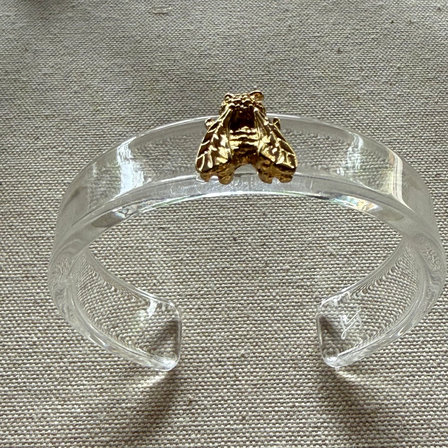 Golden Bee Narrow Acrylic Cuff (OSFM)