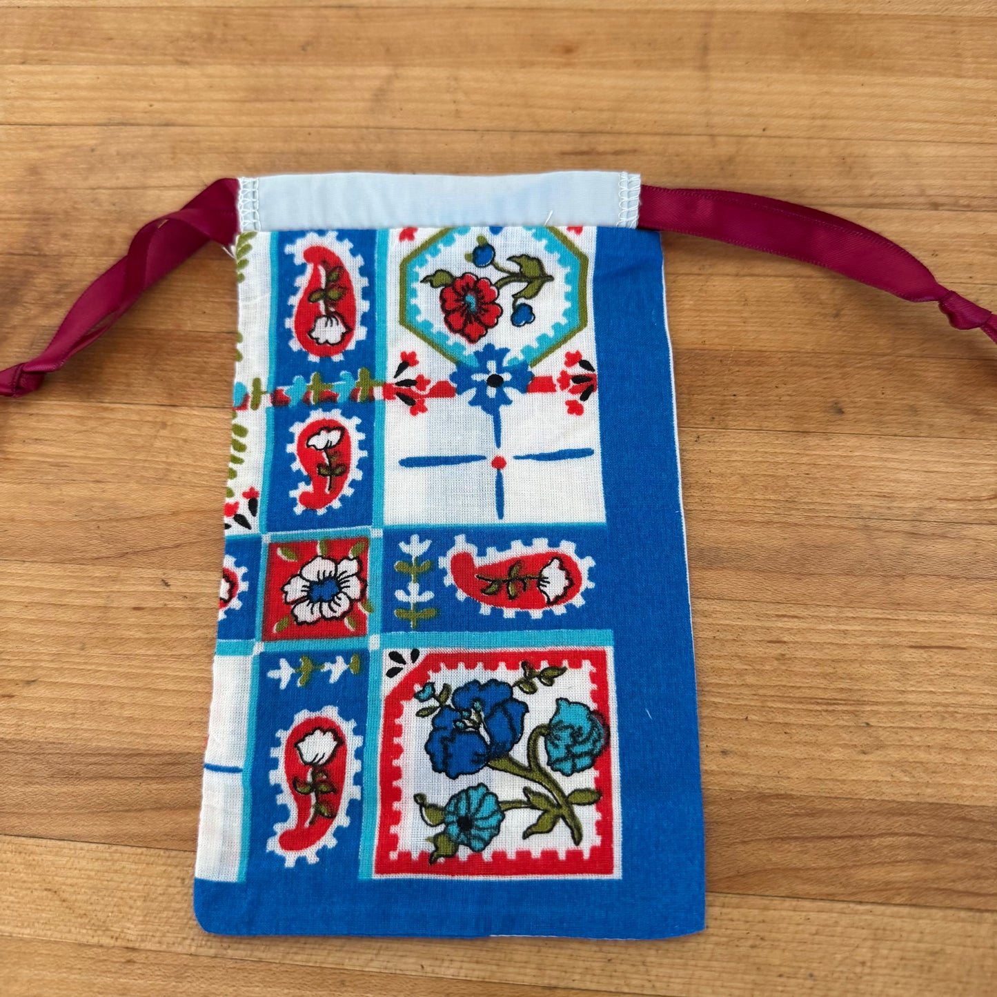 Vintage Floral Cotton Bandana