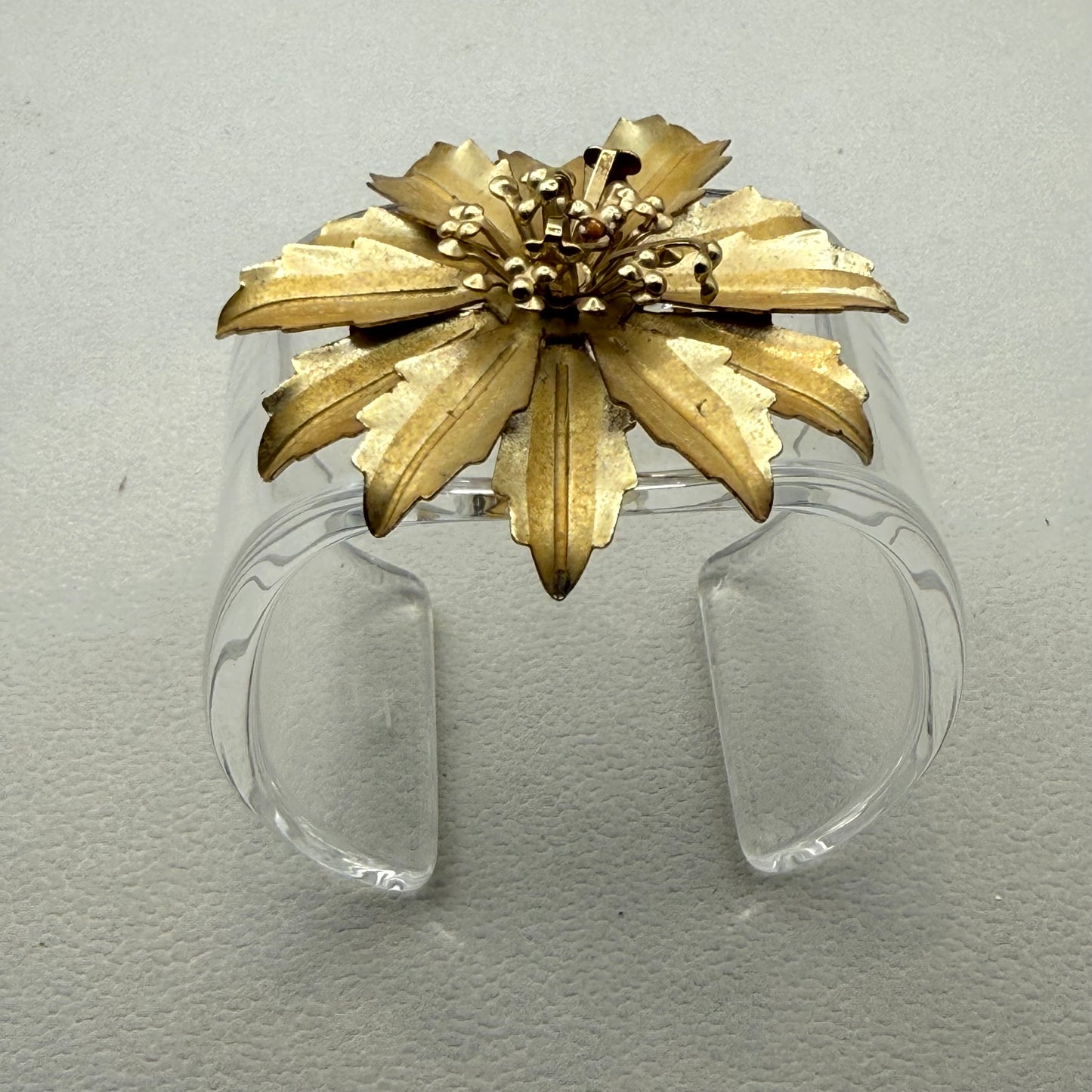 Art Noveau Floral Wide Acrylic Cuff (MD)