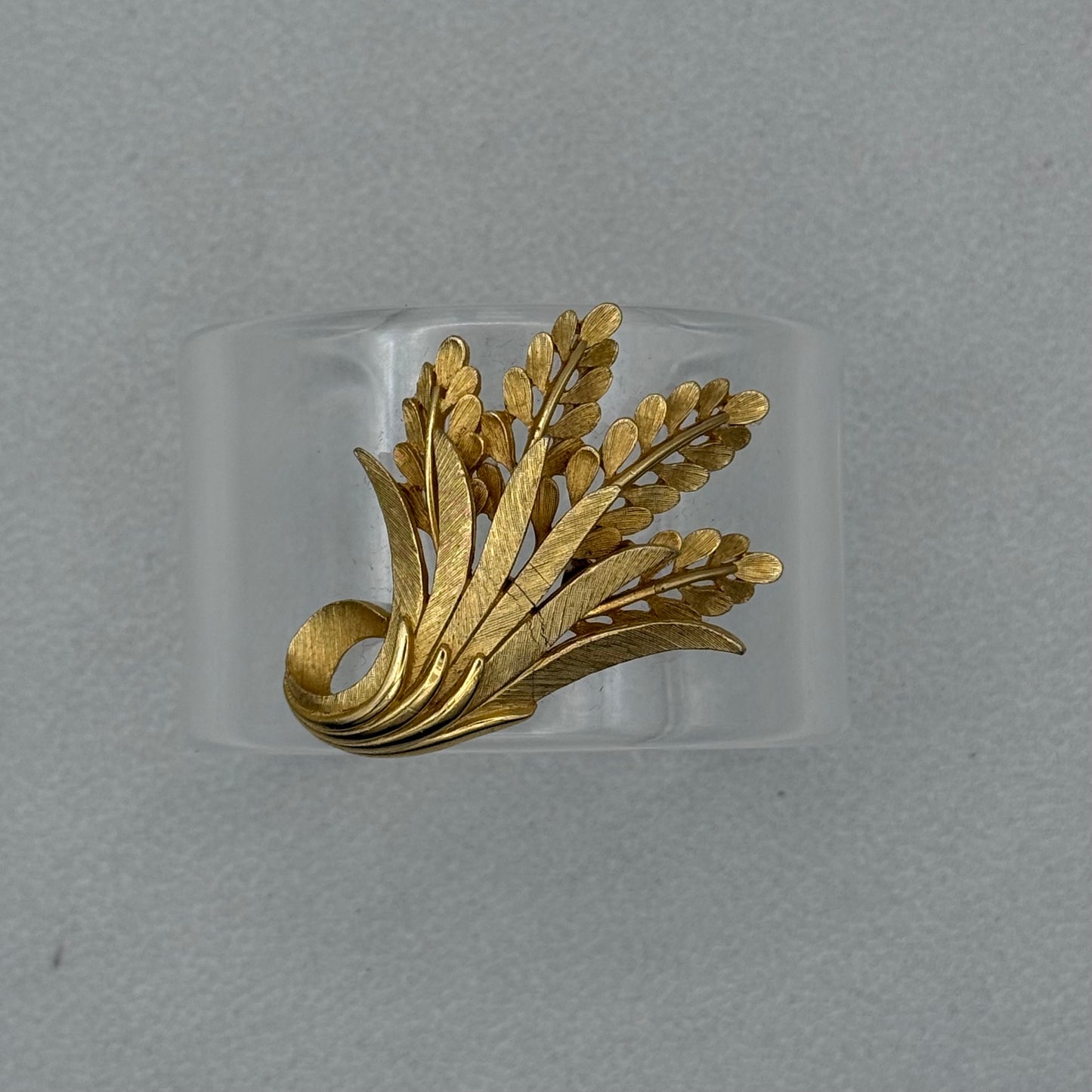 Fern Bouquet Wide Acrylic Cuff (PETITE)
