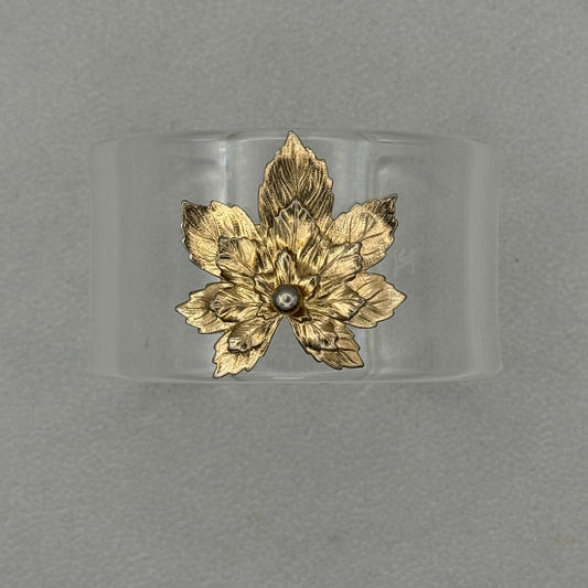 Triple Maple Leaf Wide Acrylic Cuff (MD)