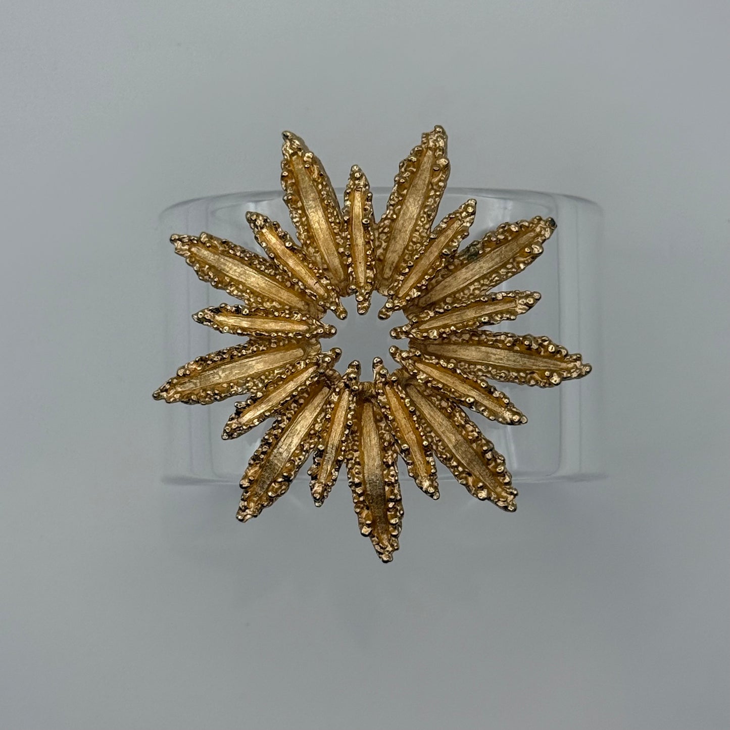 Sunburst Wreath Wide Acrylic Cuff (MD)