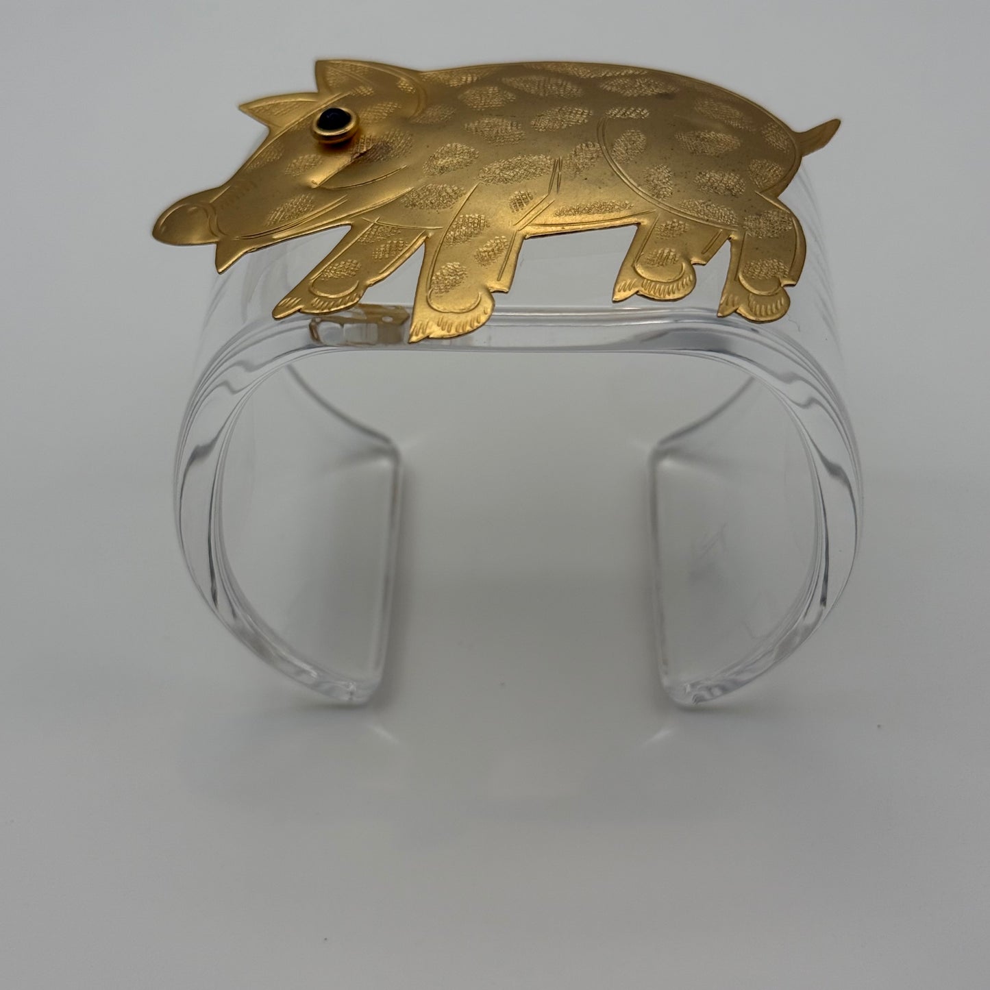 Woo Pig Golden Acrylic Cuff (MD)