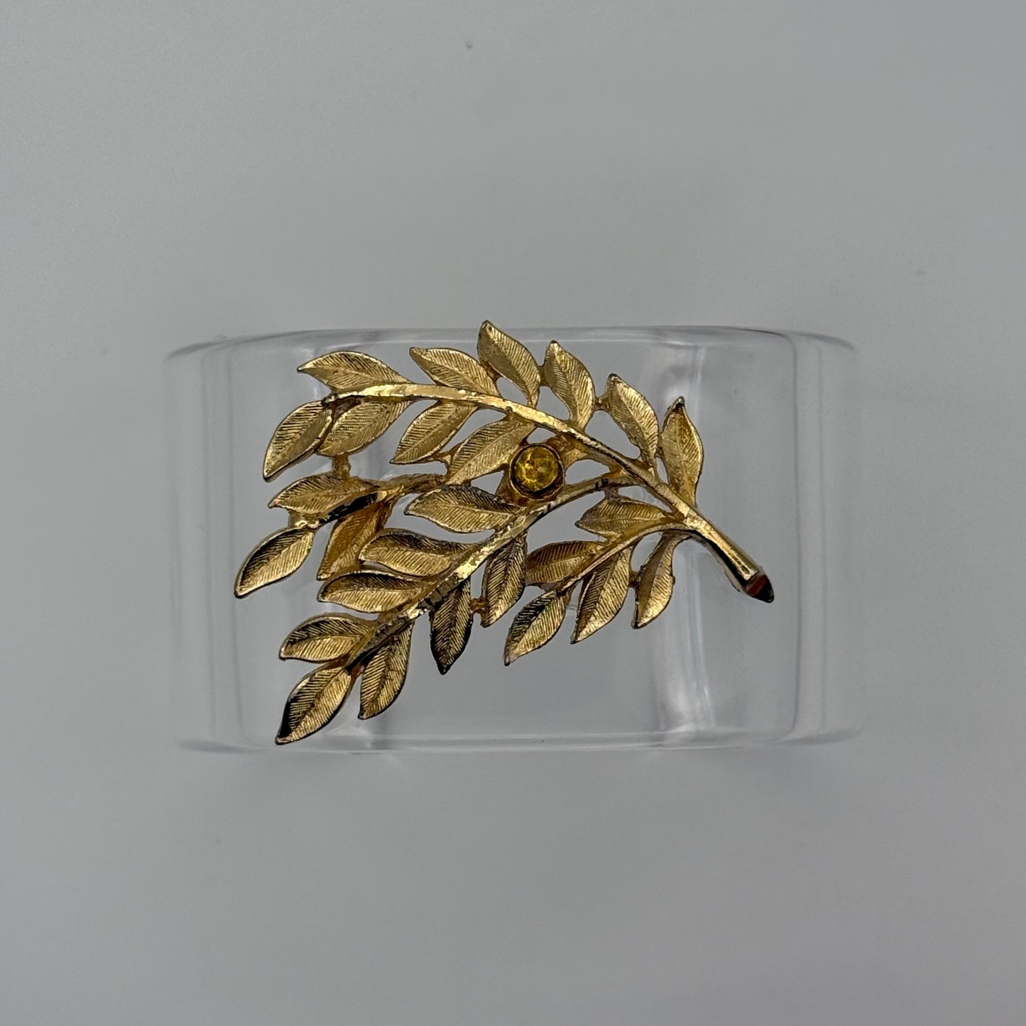 Laurel Branch Wide Acrylic Cuff (LG)