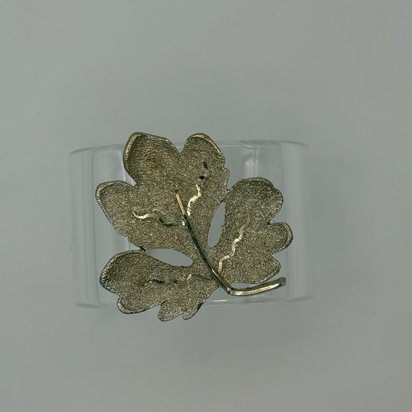 Textured Oak Wide Acrylic Cuff (PETITE)