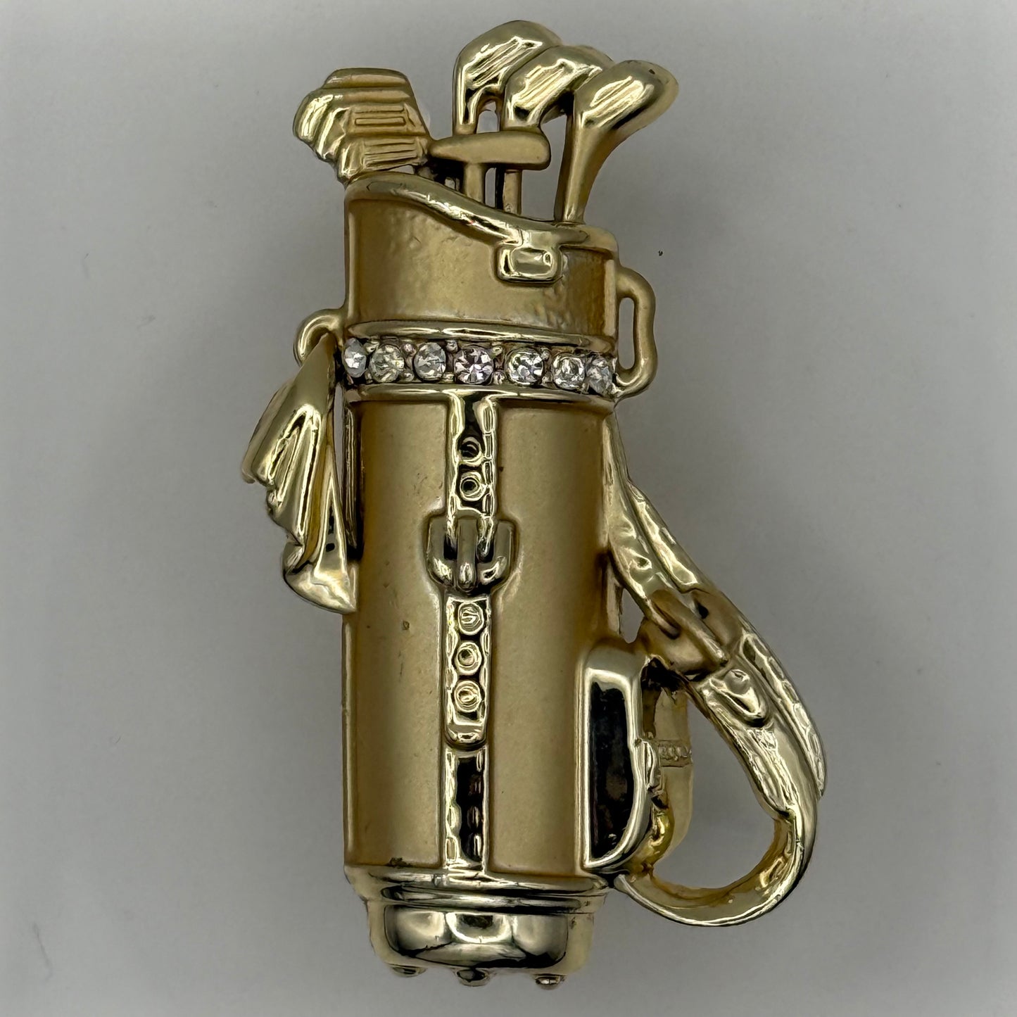 Golden Golf Bag Acrylic Cube