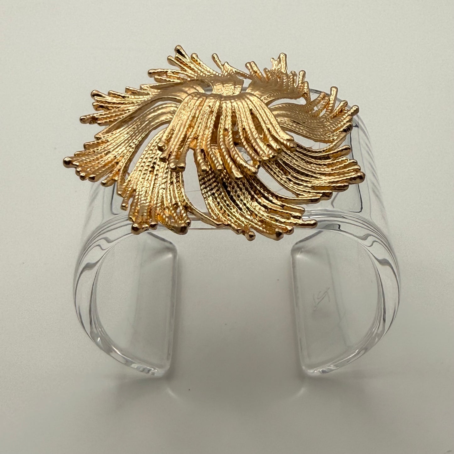 Monet Golden Cornelia Wide Acrylic Cuff (MD)