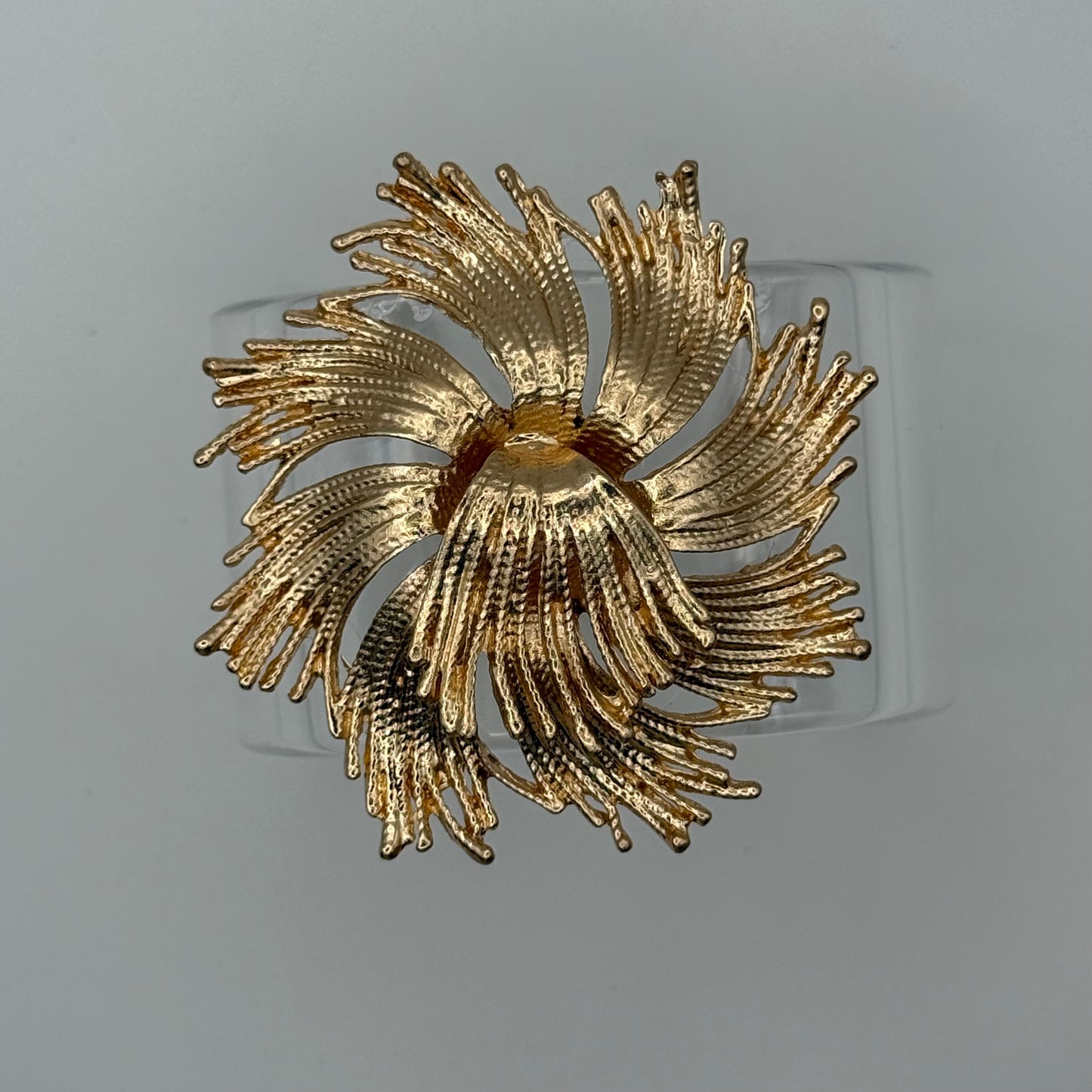 Monet Golden Cornelia Wide Acrylic Cuff (MD)