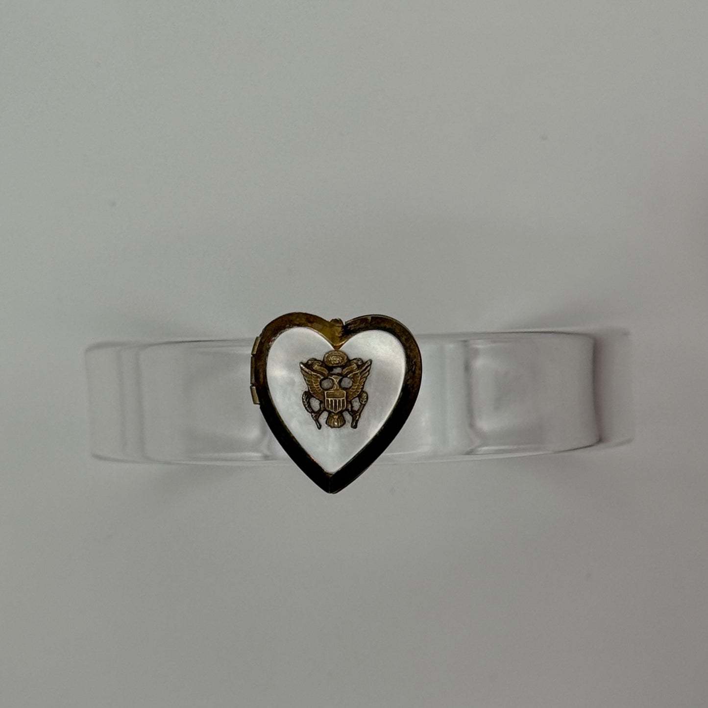 US Great Seal Heart Locket Narrow Acrylic Cuff (OSFM)