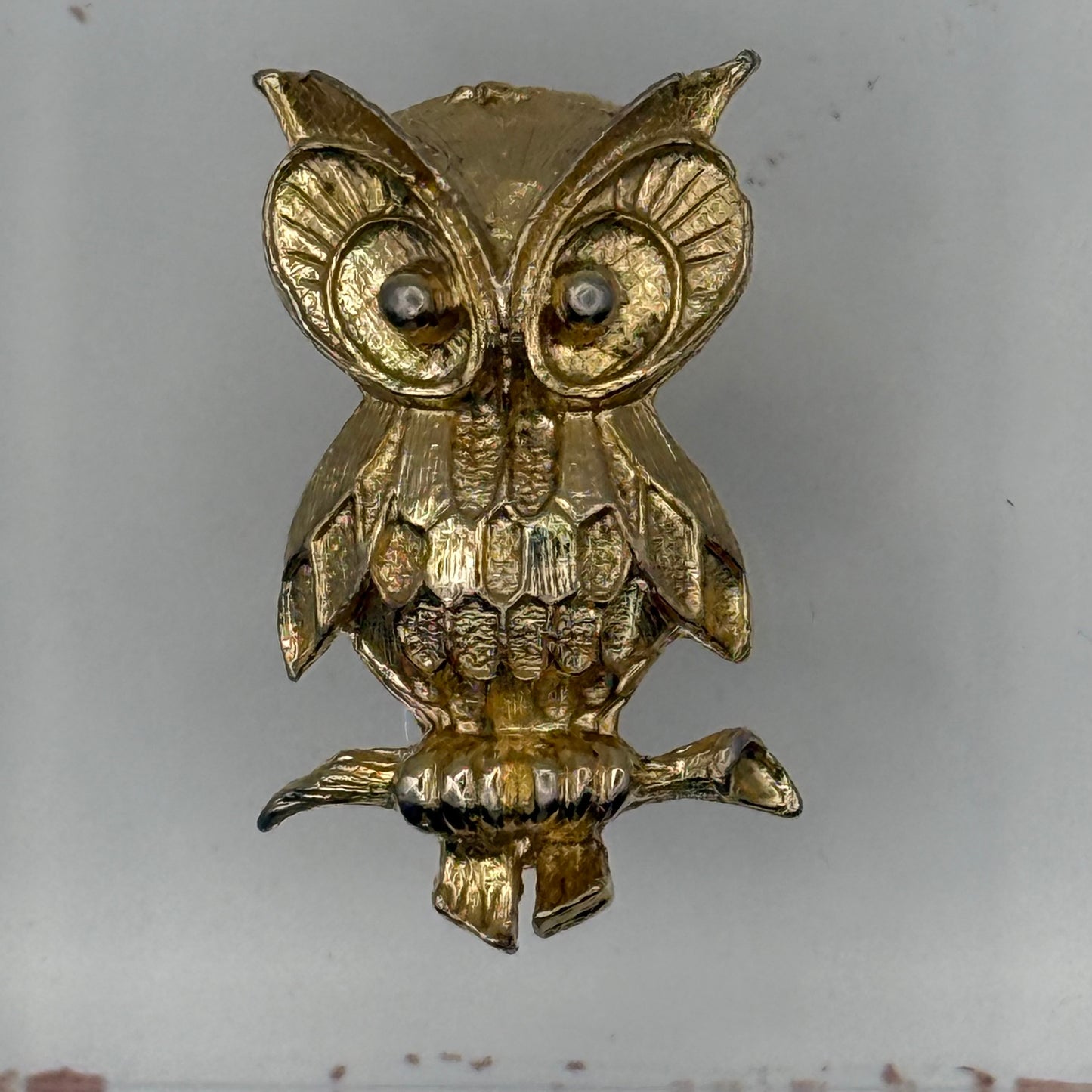 Golden Owl Acrylic Cube
